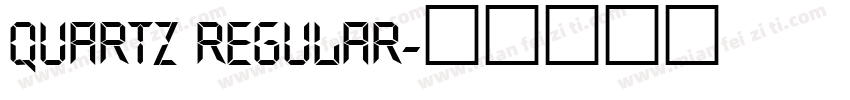 Quartz Regular字体转换